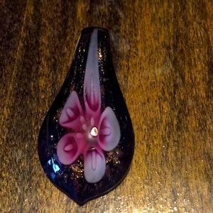 Handmade tulip glass charm